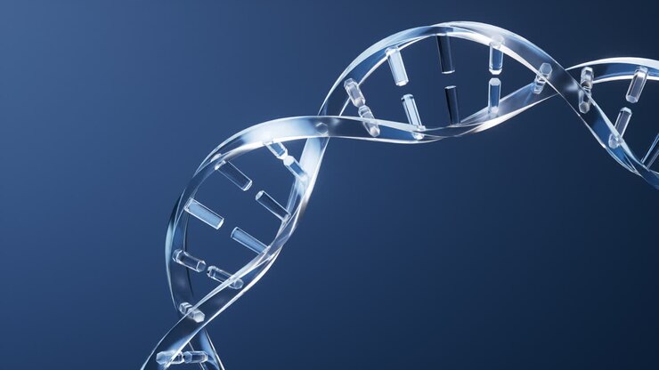 DNA with biological concept, 3d rendering.