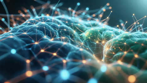 abstract network connections: digital science and technology