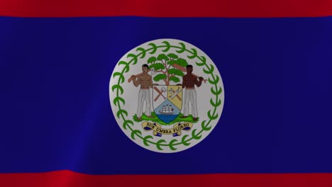 bandera de belice en movimiento 4k fondo de papel tapiz en movimiento