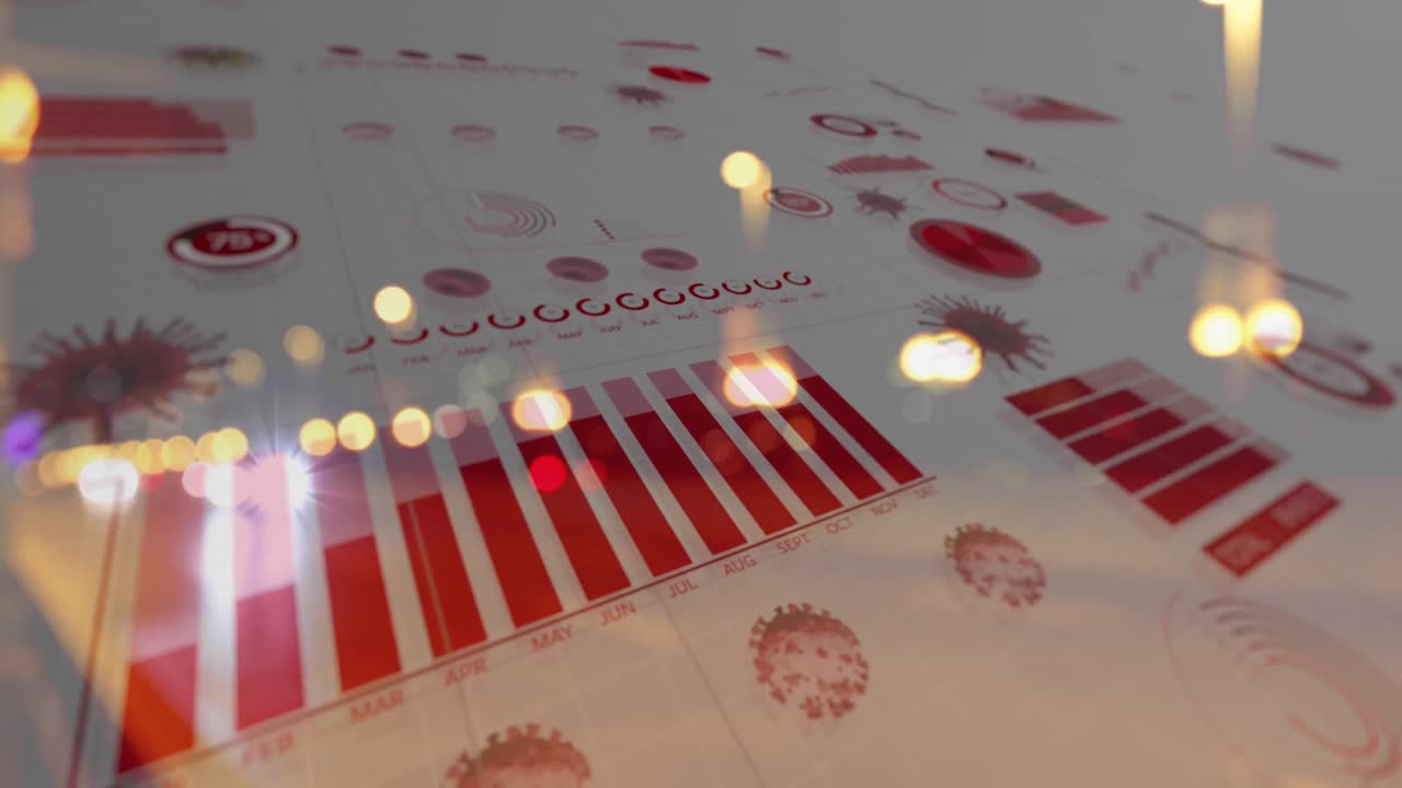 interfaz digital de coronavirus contra el tráfico nocturno de la ciudad