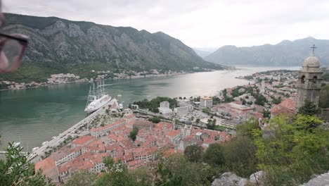 Schöne-Bucht-Von-Kotor-In-Montenegro-Während-Eines-Sonnenuntergangs-Auf-Dem-Balkan