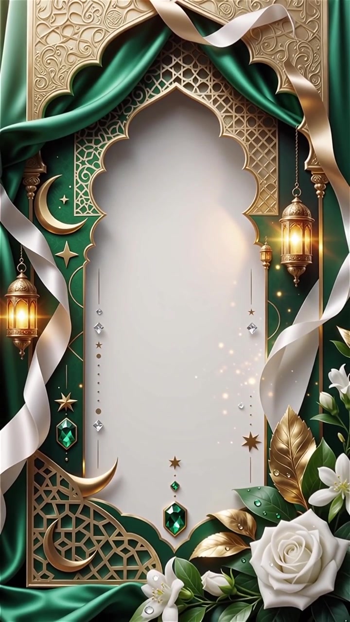 Compleanno del Profeta Maometto Mawlid al-Nabi Sfondo Islamico