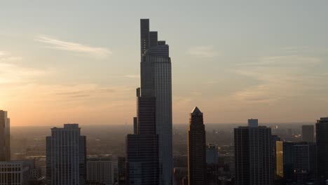 chicago south loop - aerial view