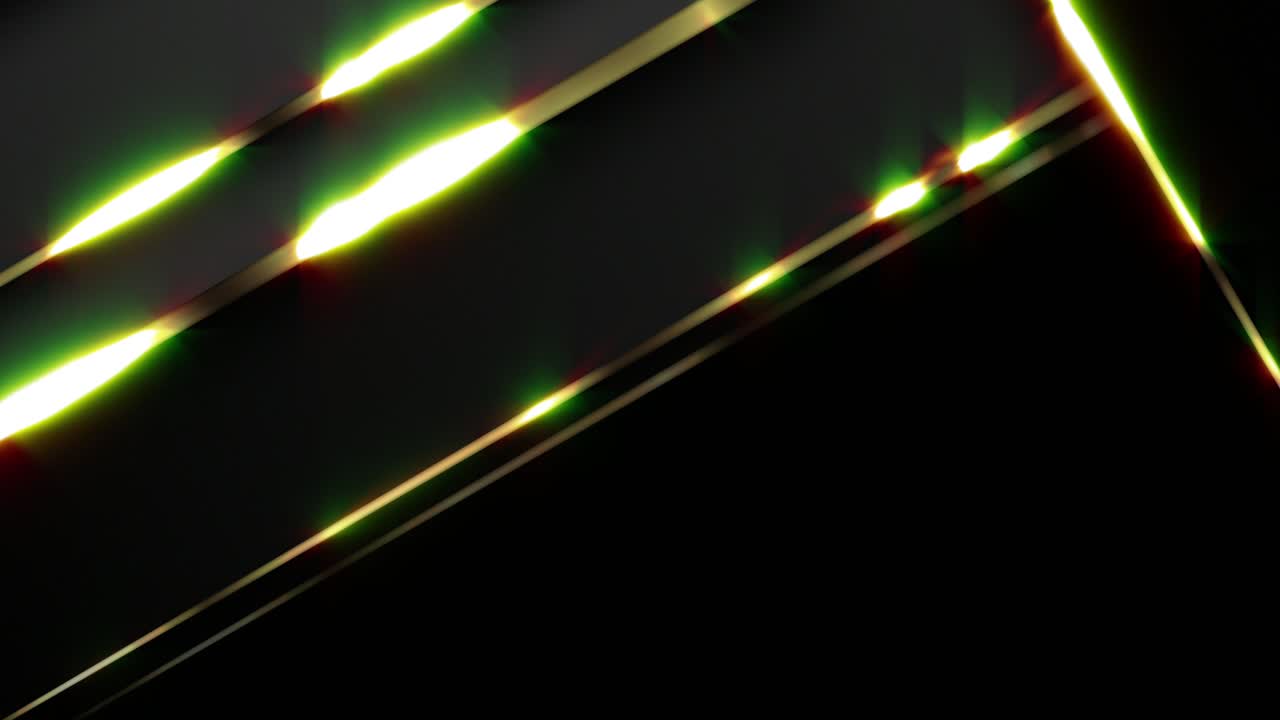 Sfondo geometrico astratto con luce dorata e verde