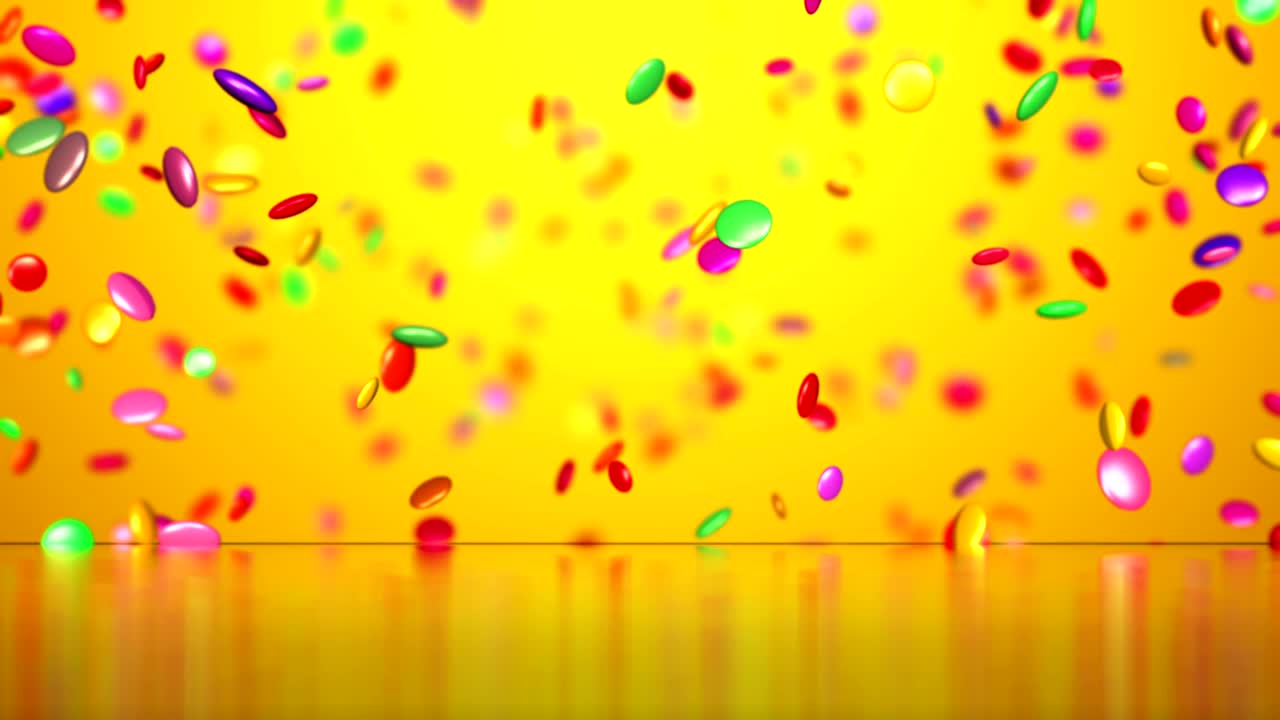 tarjetas de felicitación de dulces dulces. fondo de papel tapiz de celebración de video animado.