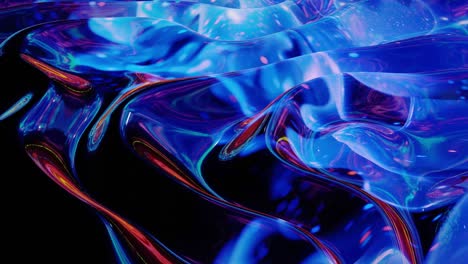 fondo fluido abstracto en bucle estilo de mármol multicolor. hermosa superficie ondulada brillante de líquido con patrón, color de gradiente y ondas de flujo en él. bg creativo brillante con animación suave y suave.