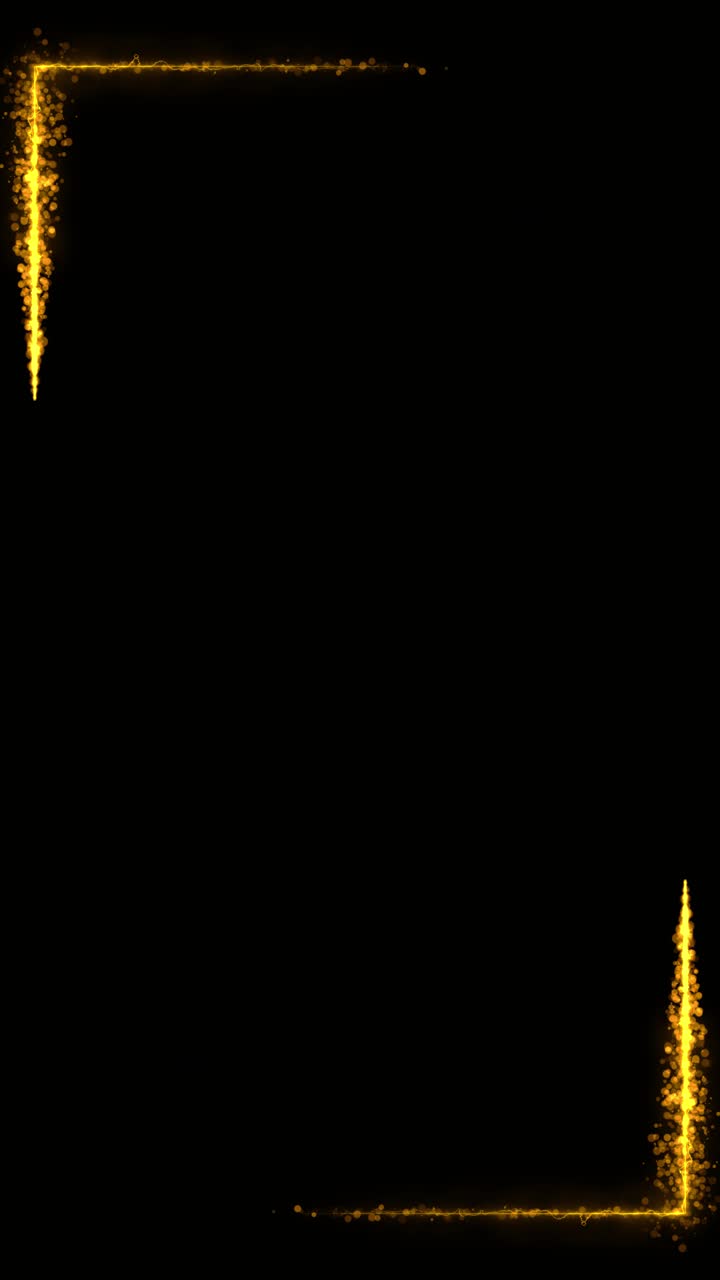 Awards stage frame border background gold lights rays stage scene for award winning event moving