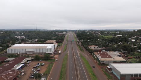 breathtaking aerial view of the urban landscape in posadas, misiones, argentina