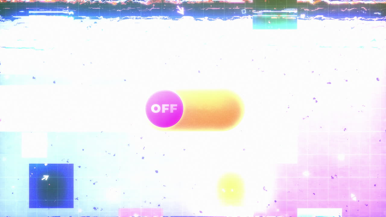 Retro Glitch Toggle Switch