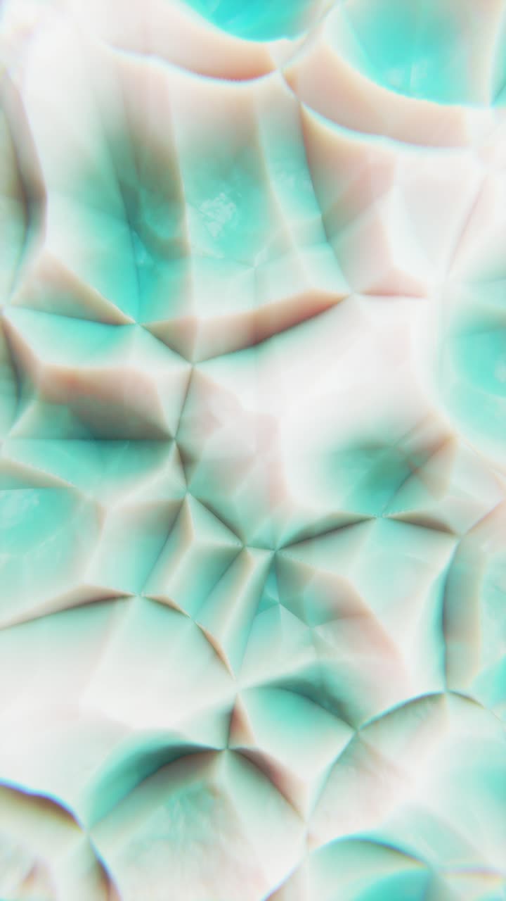 3D animation of abstract background with purple wave field