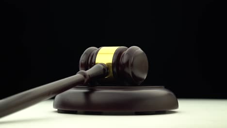 gavel on stand