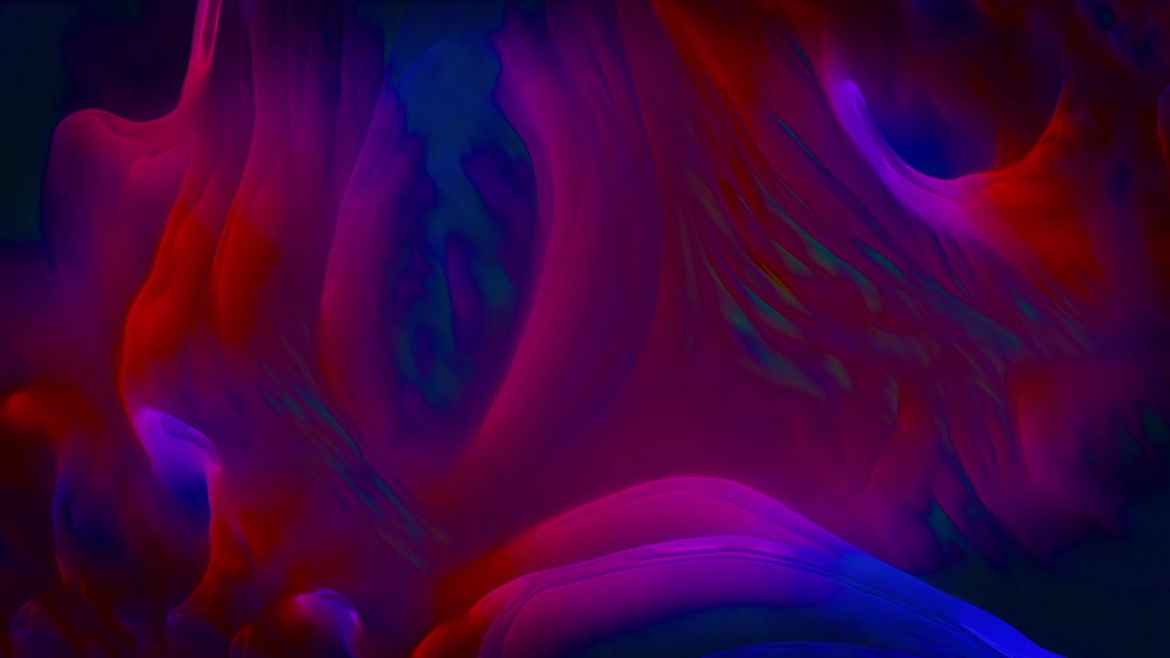 Sfondo organico e colorato con effetto acquatico, bellissimi colori che si fondono all'interno di onde intrecciate, motivi astratti, animazione generata al computer in loop continuo e senza interruzioni.