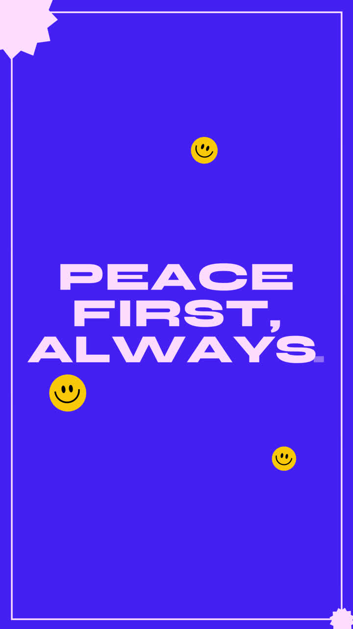 PEACE FIRST, ALWAYS Graphic