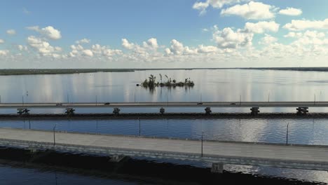 Aerial-view-of-small-island-near-Ft