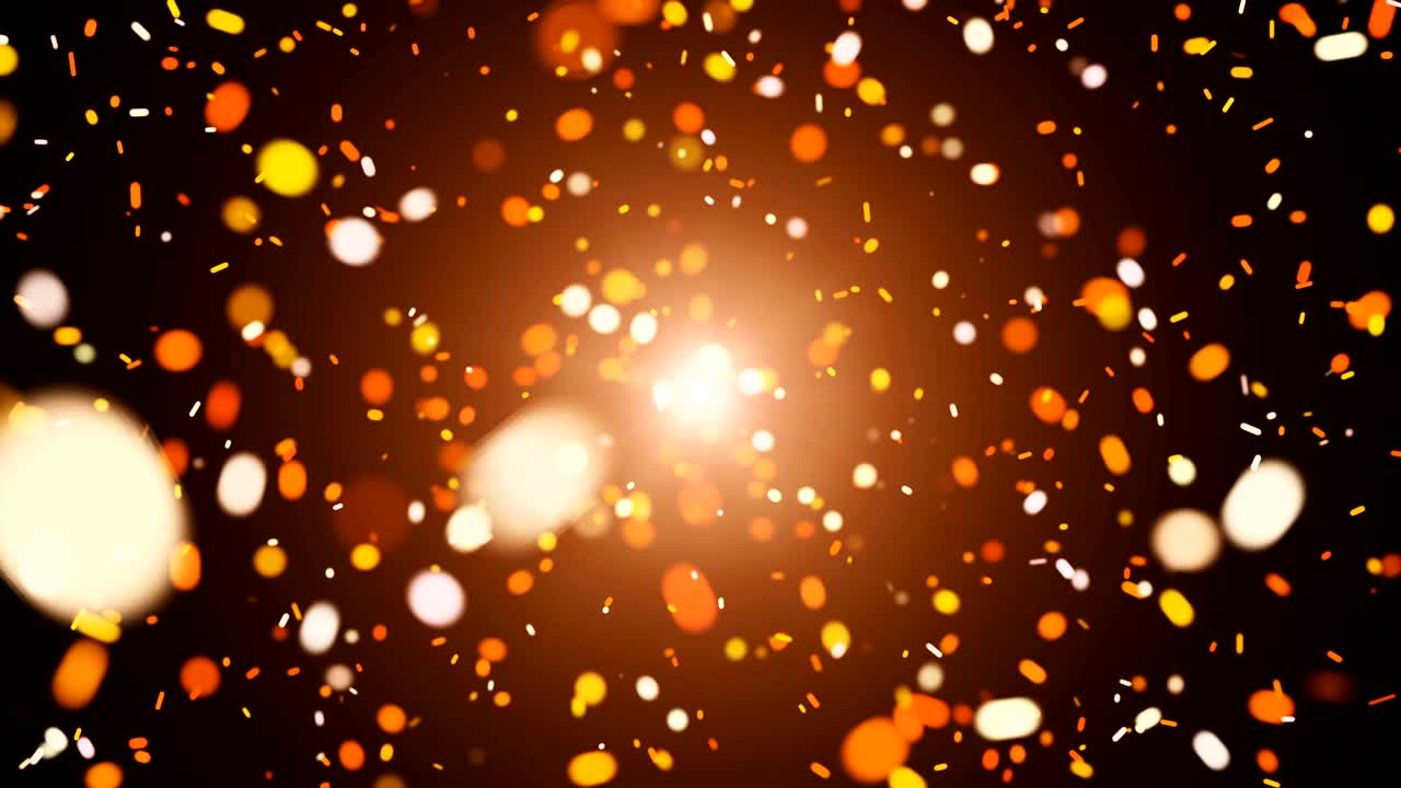 화재 먼지 입자 폭발, 광선 효과 (uhd 4k)