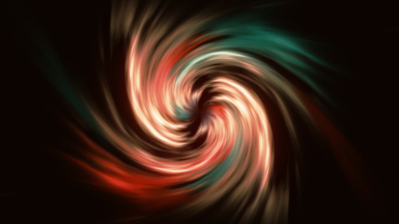 fondo abstracto. remolino brillante. el concepto de espacio - tiempo. color naranja rojo. animación 3d.