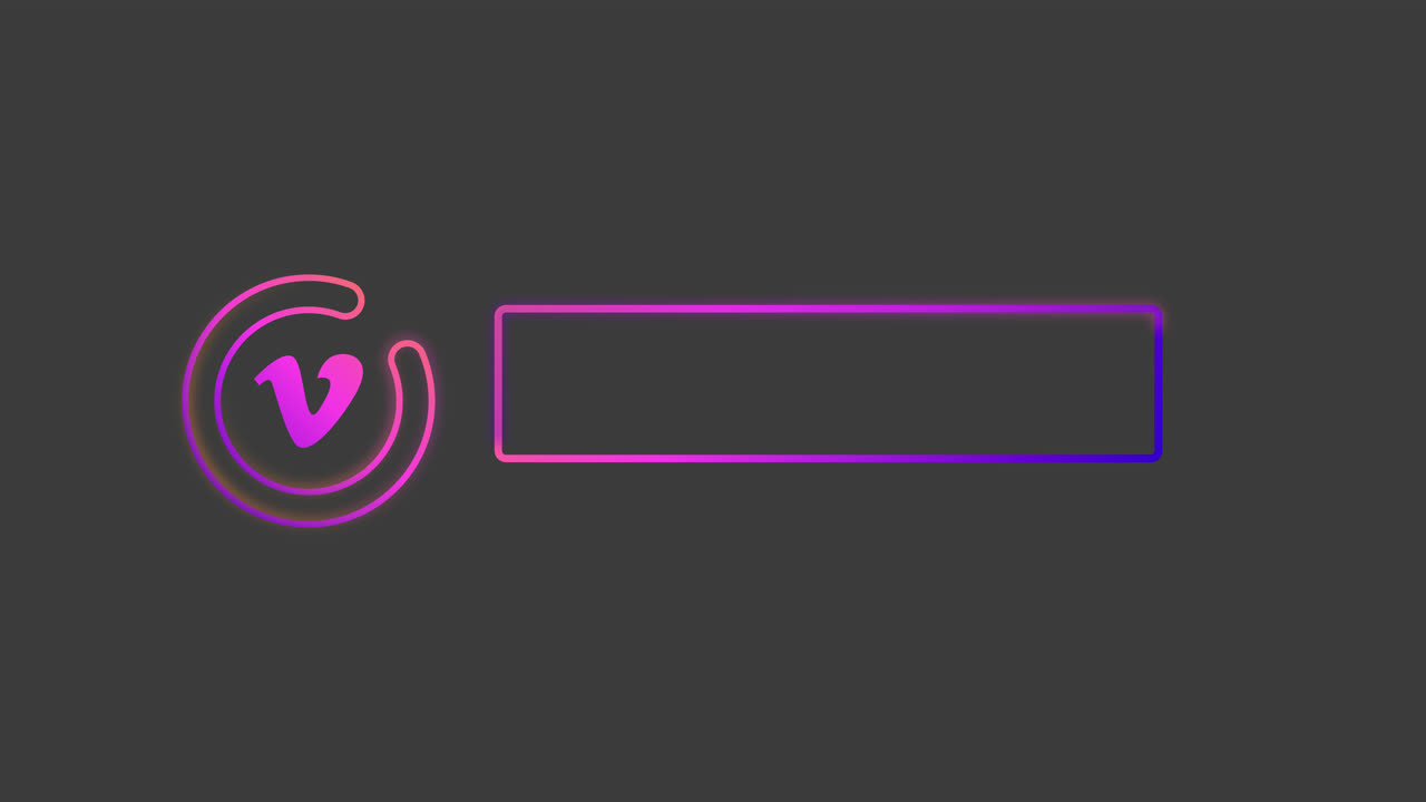Neon Video App Search Interface