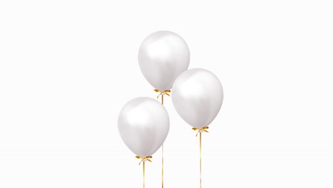 background with helium balloons. realistic celebration baloon