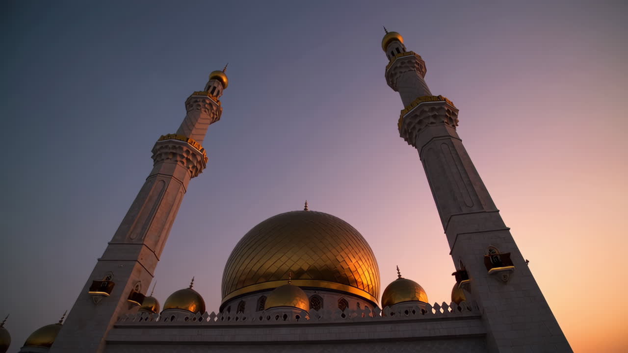 Majestic Mosque at Sunset