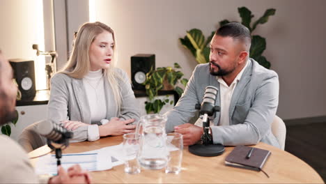 podcast interview with business professionals