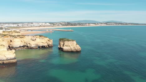 desembocadura de ribeira de bensafrim, lagos, algarve