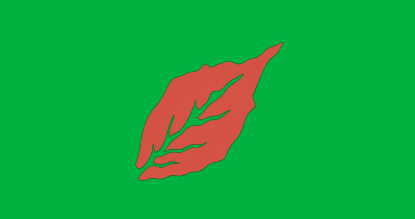 Graphic designer che posiziona una grafica stilizzata di fiamma rossa con venature nere su sfondo trasparente