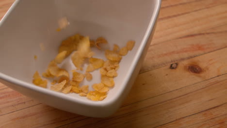 cereal pouring into a bowl