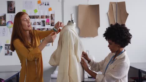 two women working in fashion office