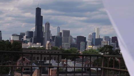 chicago skyline view