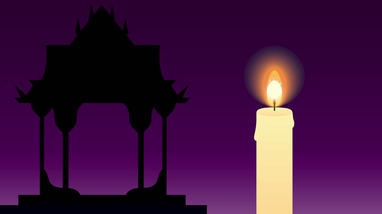 로이 크라 축제 애니메이션 불