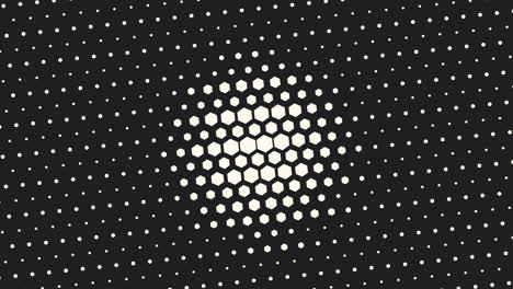 Black-and-white-hexagons-pattern