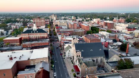 Luftauszug-Hagerstown-Maryland-Gebäude-Bei-Sonnenaufgang