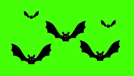 pájaro murciélago volando, fuente gráfica clave de croma, elemento de halloween