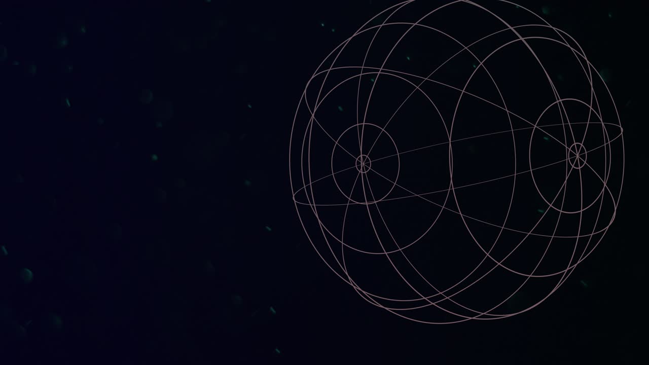 비행기 반이는 공간에서 네온 추상적인 구