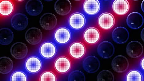 abstract neon speaker wall