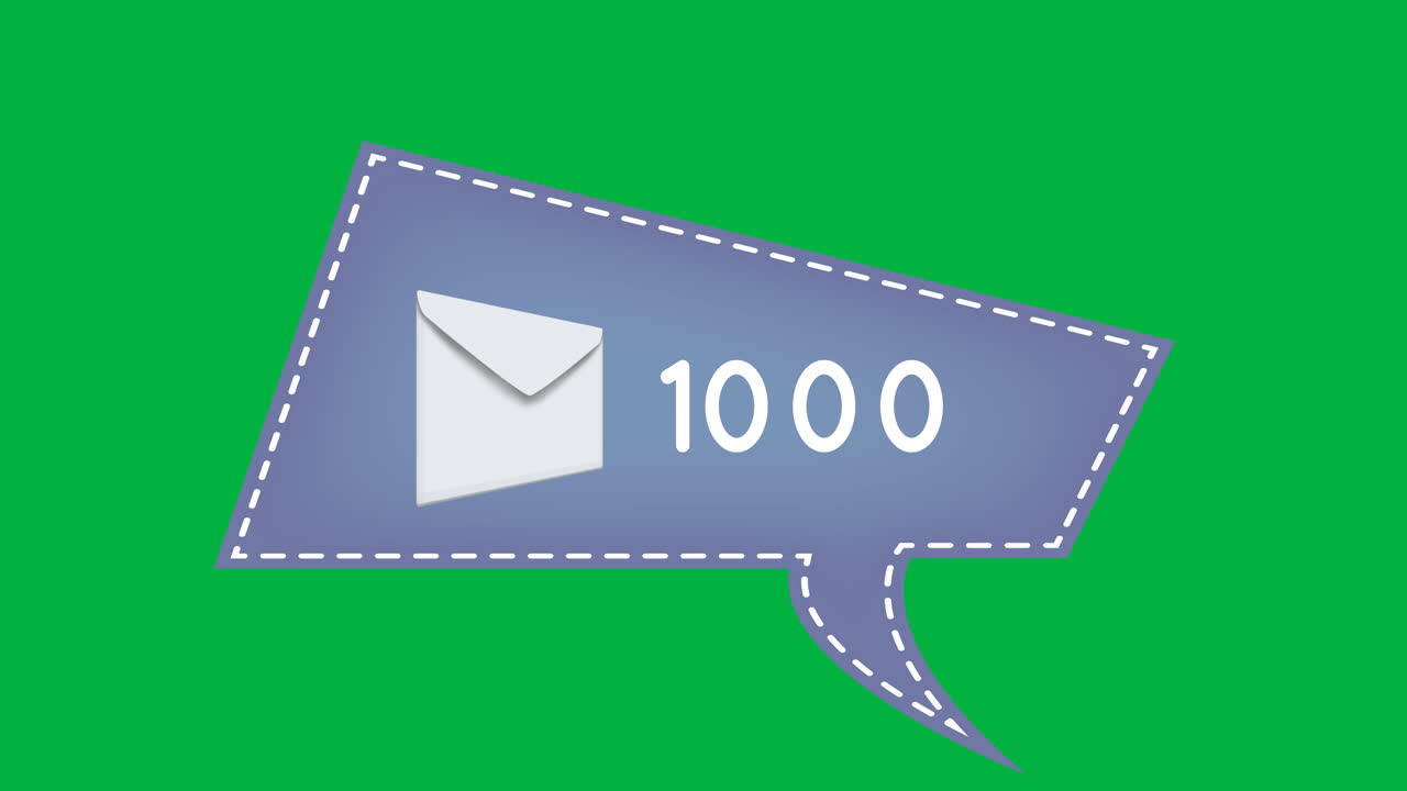 Grey chat box with numbers 4k