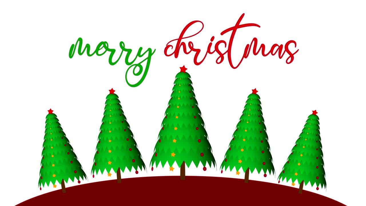 4k 크리스마스 배경, 메리 크리스마스 애니메이션