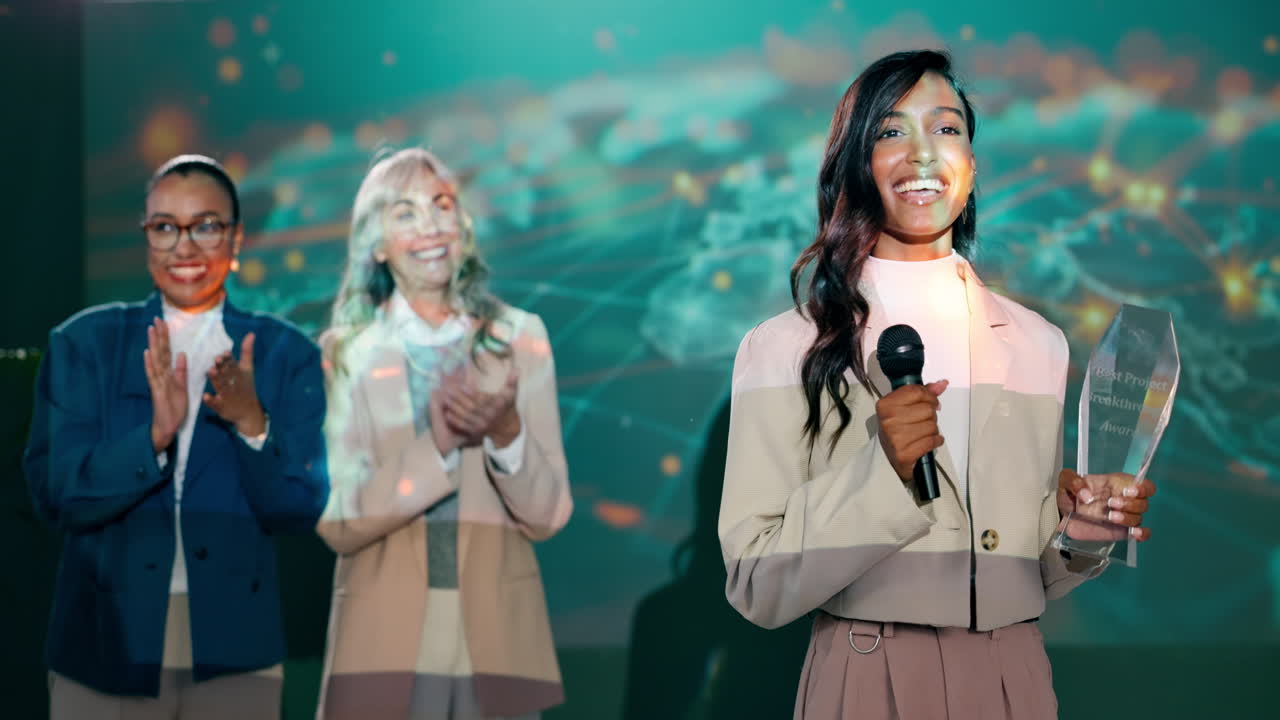 Women at an Award Ceremony