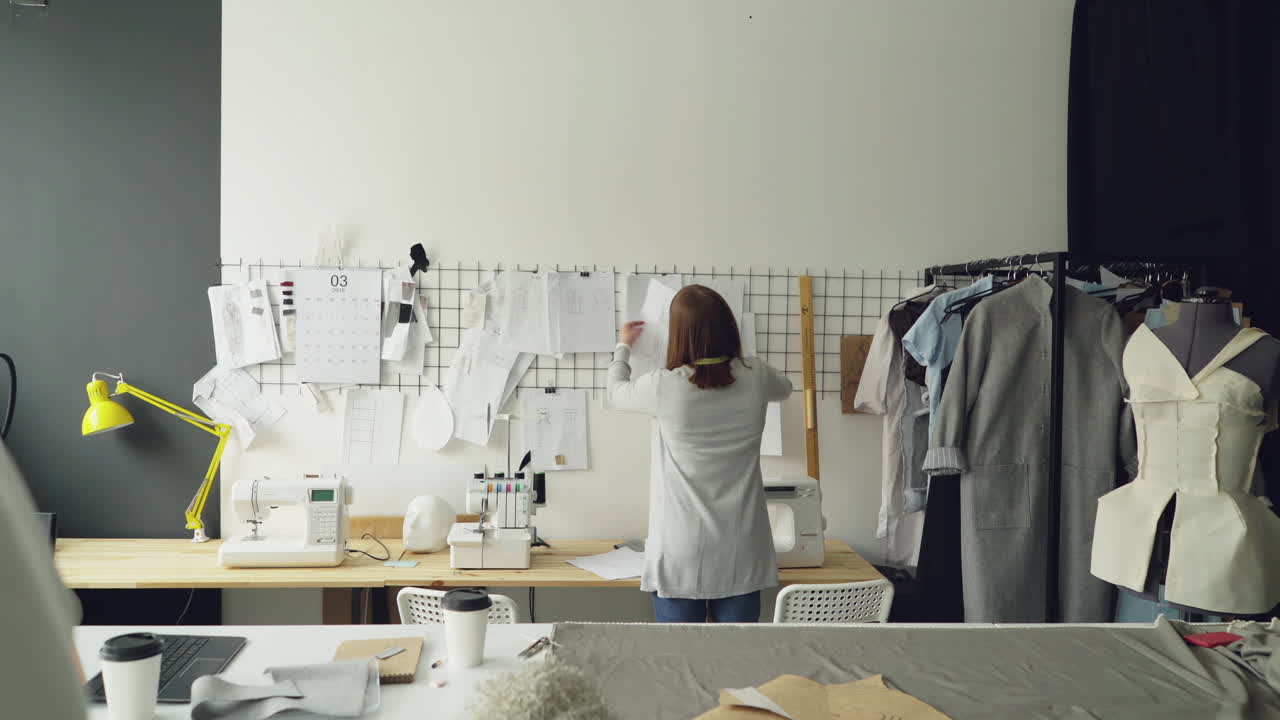 일 하는 패션 디자이너