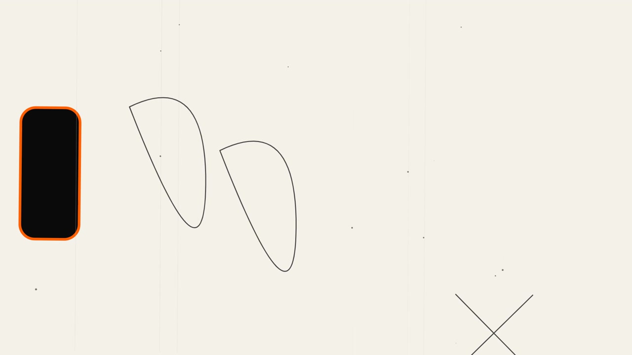 Abstract Minimalist Animation with Geometric Shapes and Lines