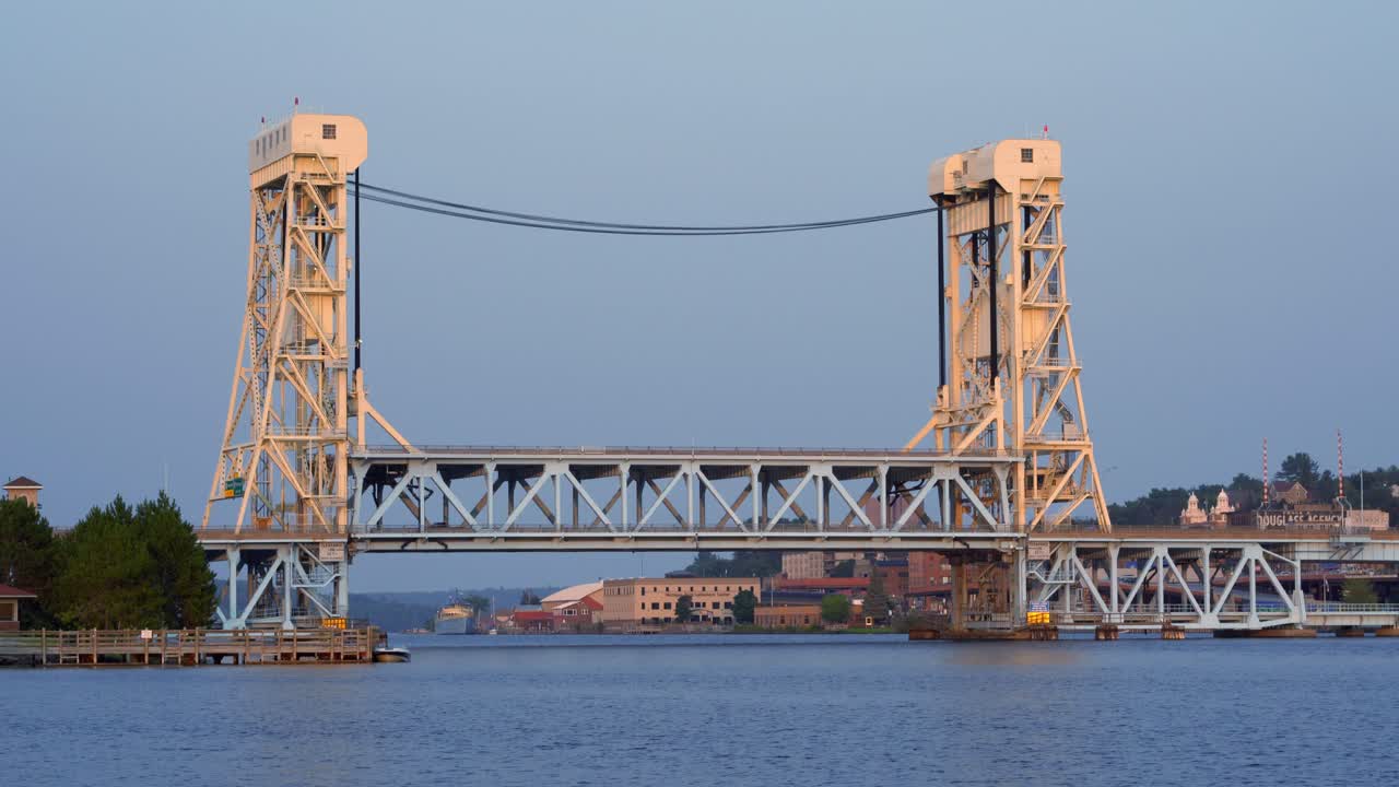 Canal Lift Bridge during Golden Hour