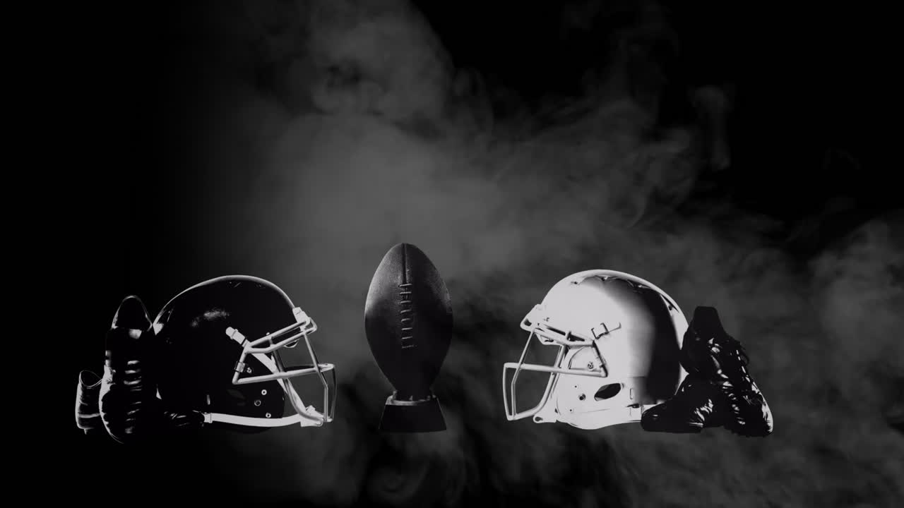 공과 함께 아메리칸  ⁇ 볼 장비로 연기의 애니메이션