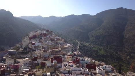 aerial: old medina in moulay idriss