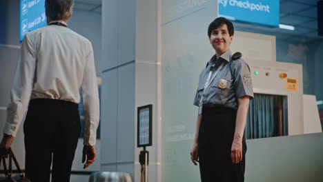 airport passengers and staff