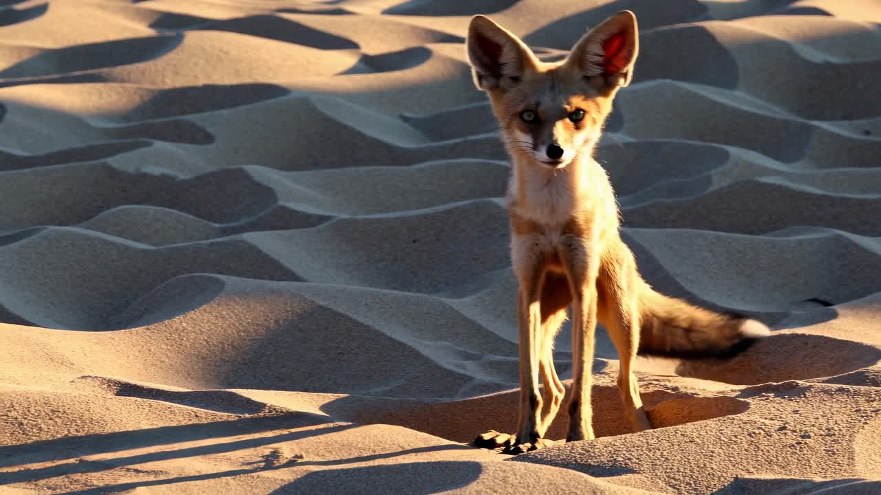 Sand Fox in the Desert