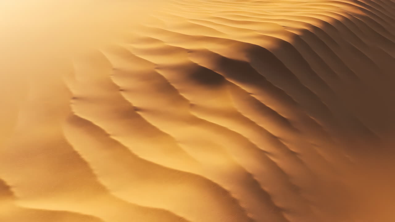 Abstract Patterns of Sand Dunes in the Desert