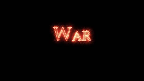 war written with fire. loop