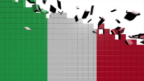 bandera de italia que aparece introducción por regiones 4k mapa animado de italia introducción fondo con países que aparecen y se desvanecen uno por uno y movimiento de la cámara