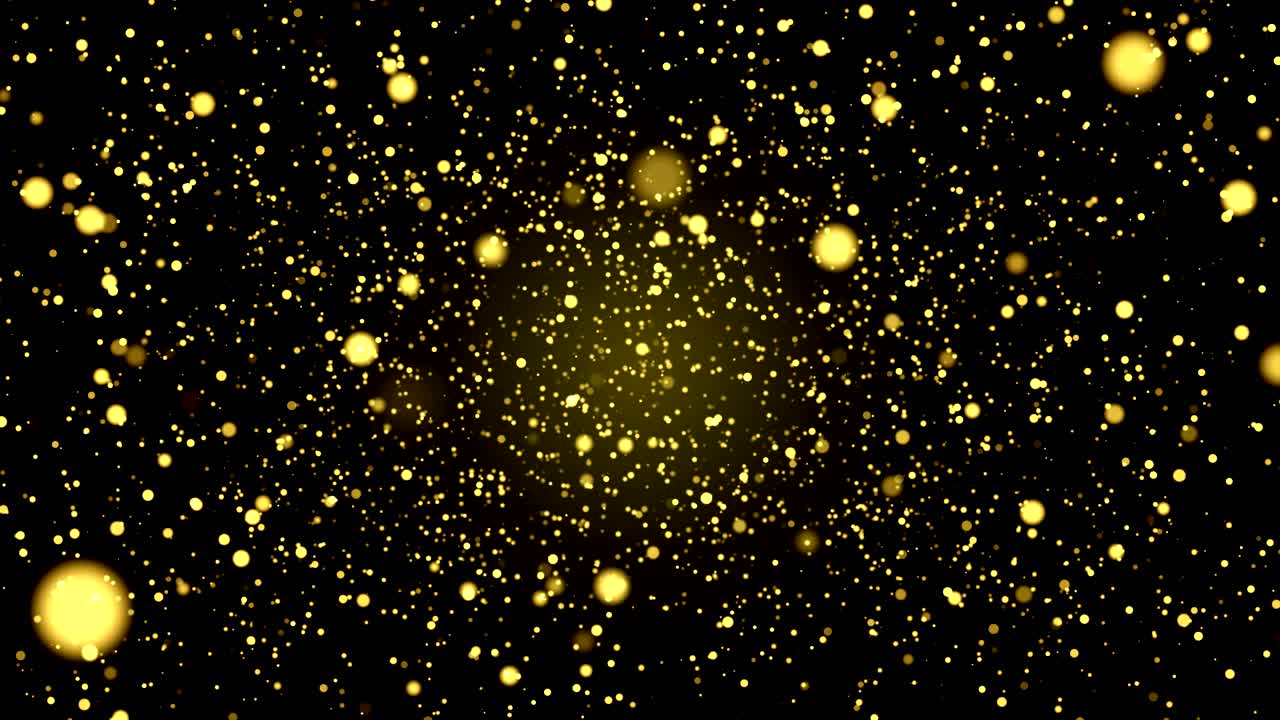 금빛 반이는 추상적인 배경 3d 애니메이션 4k