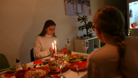 cena de navidad en familia